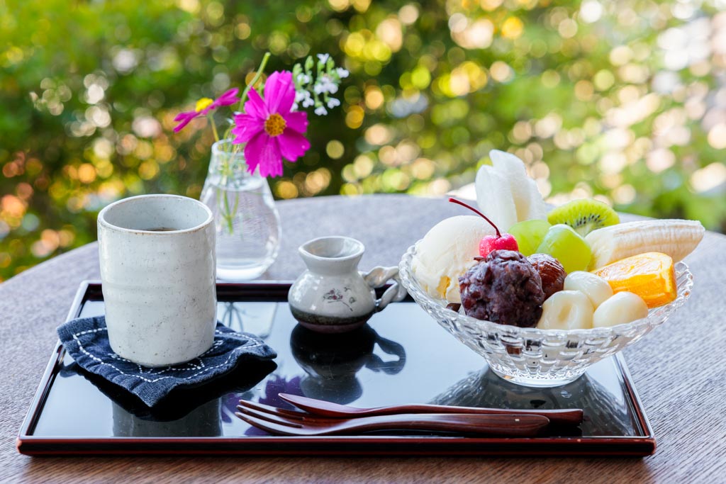 あさま茶房の白玉フルーツあんみつ│長野を食べ歩き