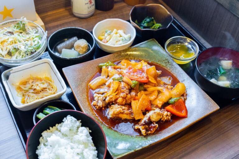 定食十八号でランチに揚げ鶏の甘酢定食を食べてみた│長野を食べ歩き