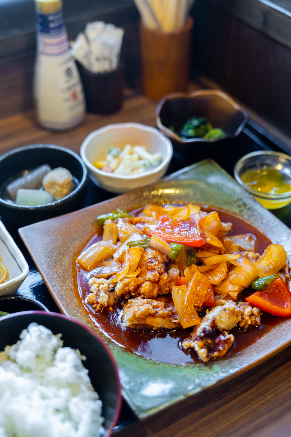 定食十八号でランチに揚げ鶏の甘酢定食を食べてみた│長野を食べ歩き